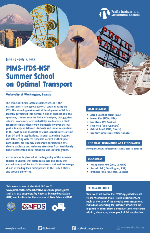 PIMS-IFDS-NSF Summer School in OT Poster