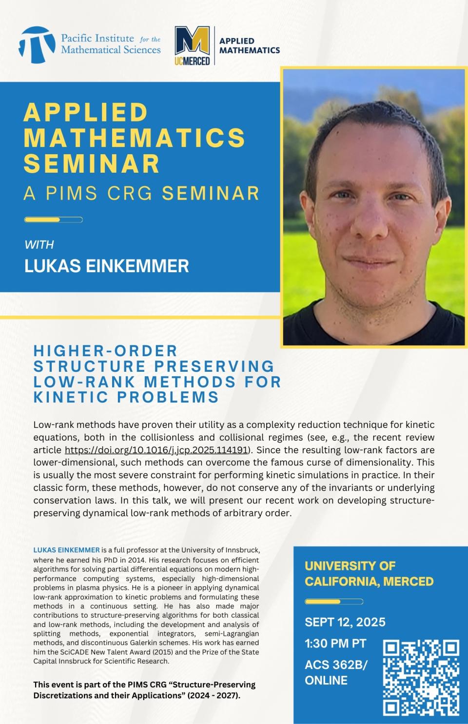 Lukas Einkemmer_Applied Math Seminar